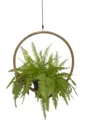 Tari Hängepflanzgefäß, aus Rattanholz, 52 cm hoch. 